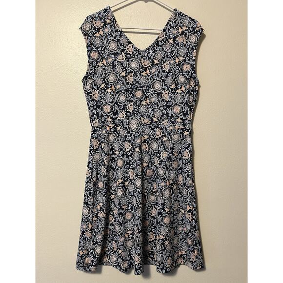 Title Nine Double Dare Stretch Knit Dress Romper in Tabriz Print Women’s Medium - Picture 6 of 11